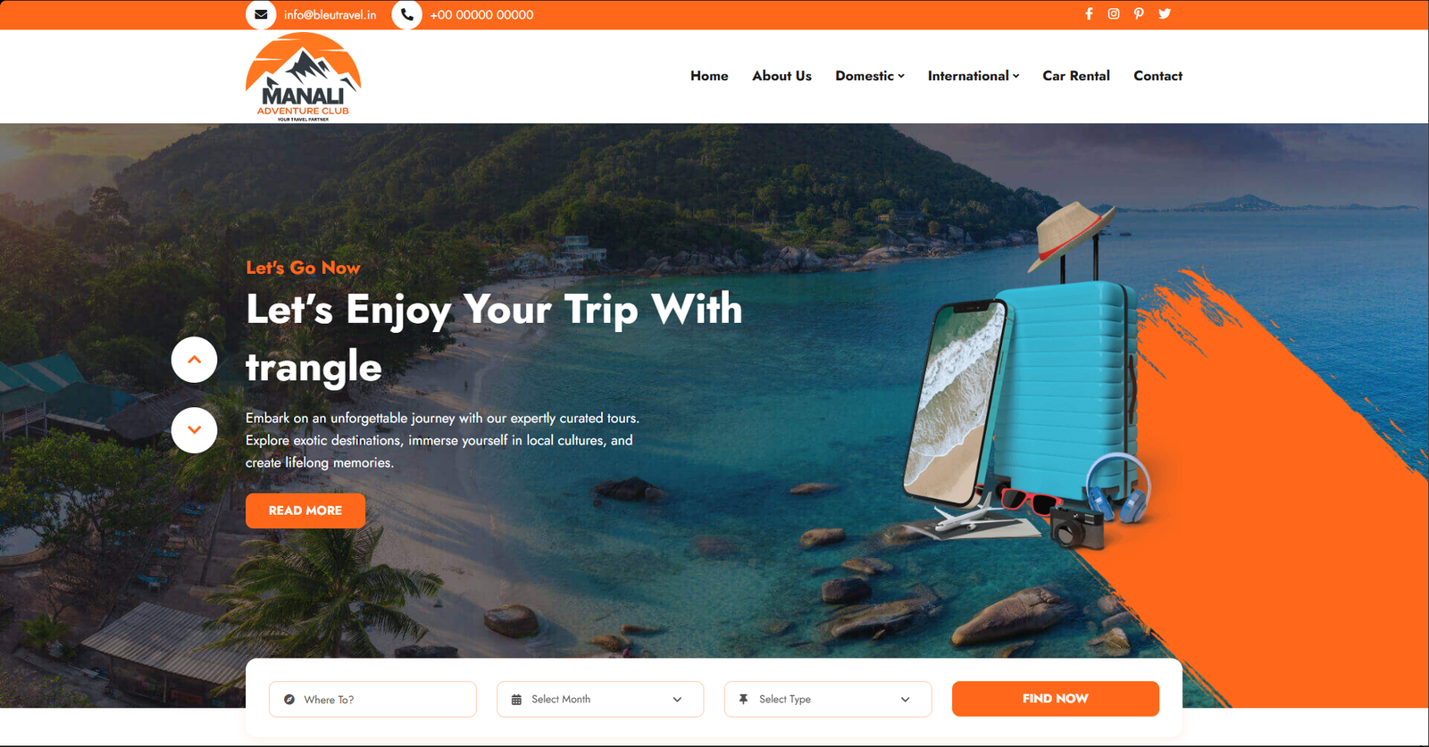 BleuTravel Tour & Travel System